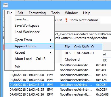 Append File In SharePoint ULS Viewer