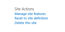 Missing Save site as template sharepoint online