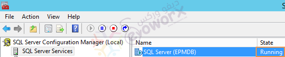 Check SQL Server Services state is running
