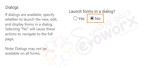 Launch forms in dialog