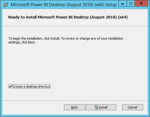 install power bi desktop for report server august 2018