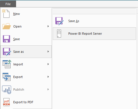 save report to power bi desktop for report server